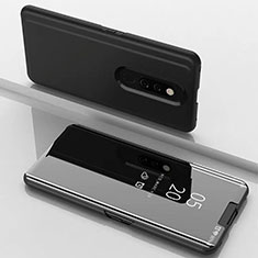 Leather Case Stands Flip Mirror Cover Holder for Xiaomi Mi 9T Pro Black