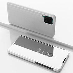 Leather Case Stands Flip Mirror Cover Holder L02 for Huawei P40 Lite Silver