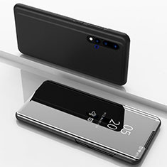 Leather Case Stands Flip Mirror Cover Holder L03 for Huawei Nova 5 Pro Black