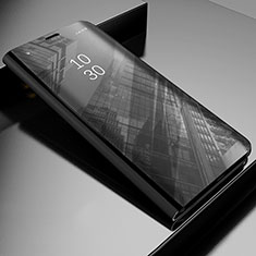 Leather Case Stands Flip Mirror Cover Holder L03 for Xiaomi Mi 11 Pro 5G Black