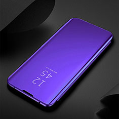Leather Case Stands Flip Mirror Cover Holder M03 for Samsung Galaxy S20 5G Purple