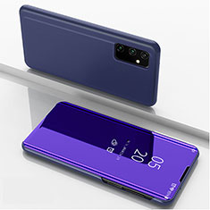 Leather Case Stands Flip Mirror Cover Holder ZL1 for Samsung Galaxy A05s Purple