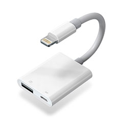 Lightning to USB OTG Cable Adapter H01 for Apple iPad 10.2 (2020) White