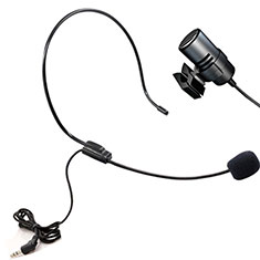 Luxury 3.5mm Mini Handheld Microphone Singing Recording M11 for Oppo Reno10 5G Black