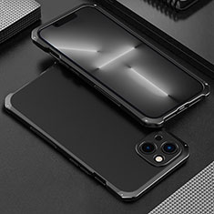 Luxury Aluminum Metal Cover Case 360 Degrees for Apple iPhone 13 Black