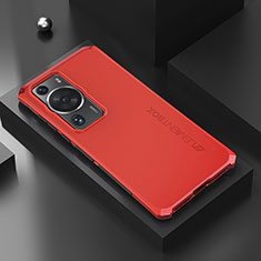 Luxury Aluminum Metal Cover Case 360 Degrees for Huawei P60 Pro Red