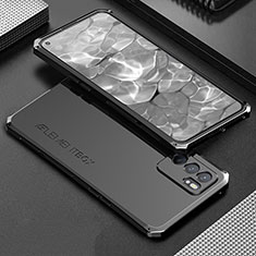 Luxury Aluminum Metal Cover Case 360 Degrees for Oppo Reno6 5G Black