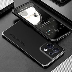 Luxury Aluminum Metal Cover Case 360 Degrees for Oppo Reno8 5G Black