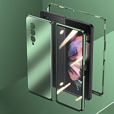 Luxury Aluminum Metal Cover Case 360 Degrees for Samsung Galaxy Z Fold3 5G Green
