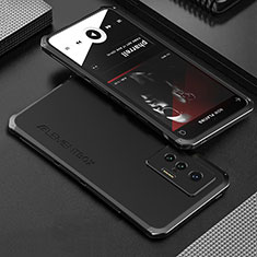 Luxury Aluminum Metal Cover Case 360 Degrees for Vivo X70 5G Black