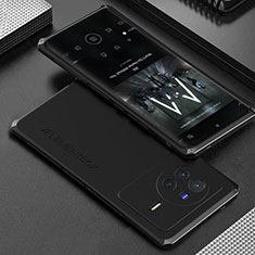Luxury Aluminum Metal Cover Case 360 Degrees for Vivo X80 5G Black
