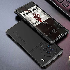 Luxury Aluminum Metal Cover Case 360 Degrees for Vivo X90 5G Black