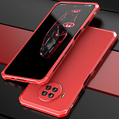 Luxury Aluminum Metal Cover Case 360 Degrees for Xiaomi Mi 10i 5G Red