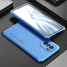 Luxury Aluminum Metal Cover Case 360 Degrees for Xiaomi Mi 11X Pro 5G Blue
