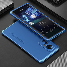 Luxury Aluminum Metal Cover Case 360 Degrees for Xiaomi Mi 12 5G Blue