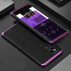 Luxury Aluminum Metal Cover Case 360 Degrees for Xiaomi Mi 12 Pro 5G Purple