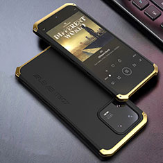 Luxury Aluminum Metal Cover Case 360 Degrees for Xiaomi Mi 13 5G Gold and Black