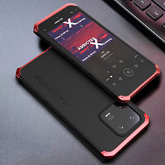 Luxury Aluminum Metal Cover Case 360 Degrees for Xiaomi Mi 13 Pro 5G Red and Black