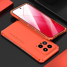 Luxury Aluminum Metal Cover Case 360 Degrees for Xiaomi Mi 14 5G Red