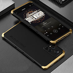 Luxury Aluminum Metal Cover Case 360 Degrees for Xiaomi Redmi Note 11 Pro+ Plus 5G Gold and Black