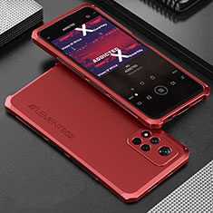Luxury Aluminum Metal Cover Case 360 Degrees for Xiaomi Redmi Note 11 Pro+ Plus 5G Red