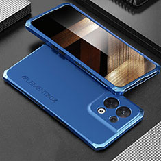 Luxury Aluminum Metal Cover Case 360 Degrees for Xiaomi Redmi Note 13 5G Blue
