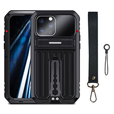 Luxury Aluminum Metal Cover Case 360 Degrees LK2 for Apple iPhone 14 Pro Black