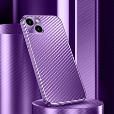Luxury Aluminum Metal Cover Case 360 Degrees M01 for Apple iPhone 13 Mini Purple