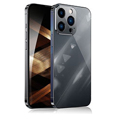 Luxury Aluminum Metal Cover Case 360 Degrees M01 for Apple iPhone 14 Pro Black