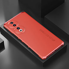 Luxury Aluminum Metal Cover Case 360 Degrees P01 for Huawei Honor 90 5G Red
