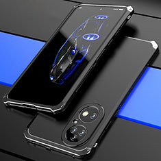 Luxury Aluminum Metal Cover Case 360 Degrees P01 for Huawei P50 Pro Black