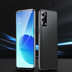 Luxury Aluminum Metal Cover Case 360 Degrees P01 for Oppo Reno6 Pro 5G Black