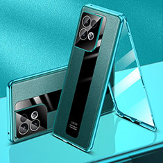 Luxury Aluminum Metal Cover Case 360 Degrees P01 for Oppo Reno9 Pro 5G Green