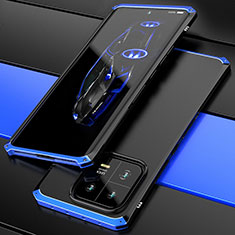 Luxury Aluminum Metal Cover Case 360 Degrees P01 for Xiaomi Mi 13 5G Blue and Black