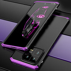 Luxury Aluminum Metal Cover Case 360 Degrees P01 for Xiaomi Mi 13 5G Purple