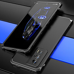 Luxury Aluminum Metal Cover Case 360 Degrees P01 for Xiaomi Poco F5 Pro 5G Black