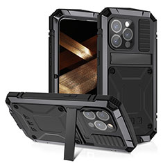 Luxury Aluminum Metal Cover Case 360 Degrees RJ4 for Apple iPhone 13 Pro Black