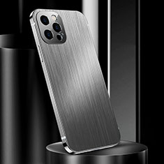 Luxury Aluminum Metal Cover Case for Apple iPhone 13 Pro Silver