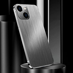 Luxury Aluminum Metal Cover Case for Apple iPhone 14 Plus Silver
