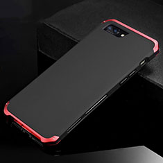 Luxury Aluminum Metal Cover Case for Apple iPhone 7 Plus Red and Black