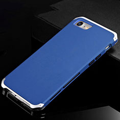 Luxury Aluminum Metal Cover Case for Apple iPhone 8 Blue