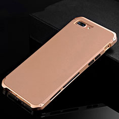 Luxury Aluminum Metal Cover Case for Apple iPhone 8 Plus Gold