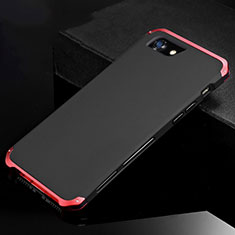 Luxury Aluminum Metal Cover Case for Apple iPhone SE (2020) Red and Black