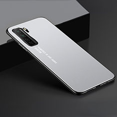 Luxury Aluminum Metal Cover Case for Huawei P40 Lite 5G Silver