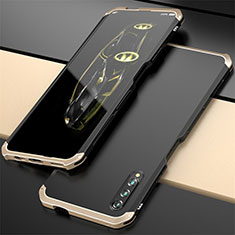 Luxury Aluminum Metal Cover Case for Huawei Y9s Gold and Black