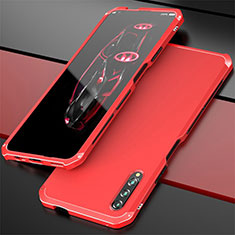 Luxury Aluminum Metal Cover Case for Huawei Y9s Red