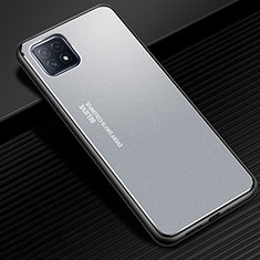 Luxury Aluminum Metal Cover Case for Oppo A72 5G Silver