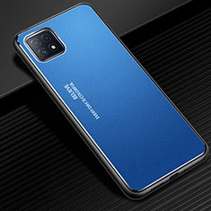 Luxury Aluminum Metal Cover Case for Oppo A73 5G Blue
