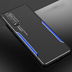 Luxury Aluminum Metal Cover Case for Oppo Find X2 Blue