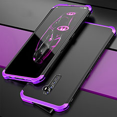 Luxury Aluminum Metal Cover Case for Oppo Reno2 Purple